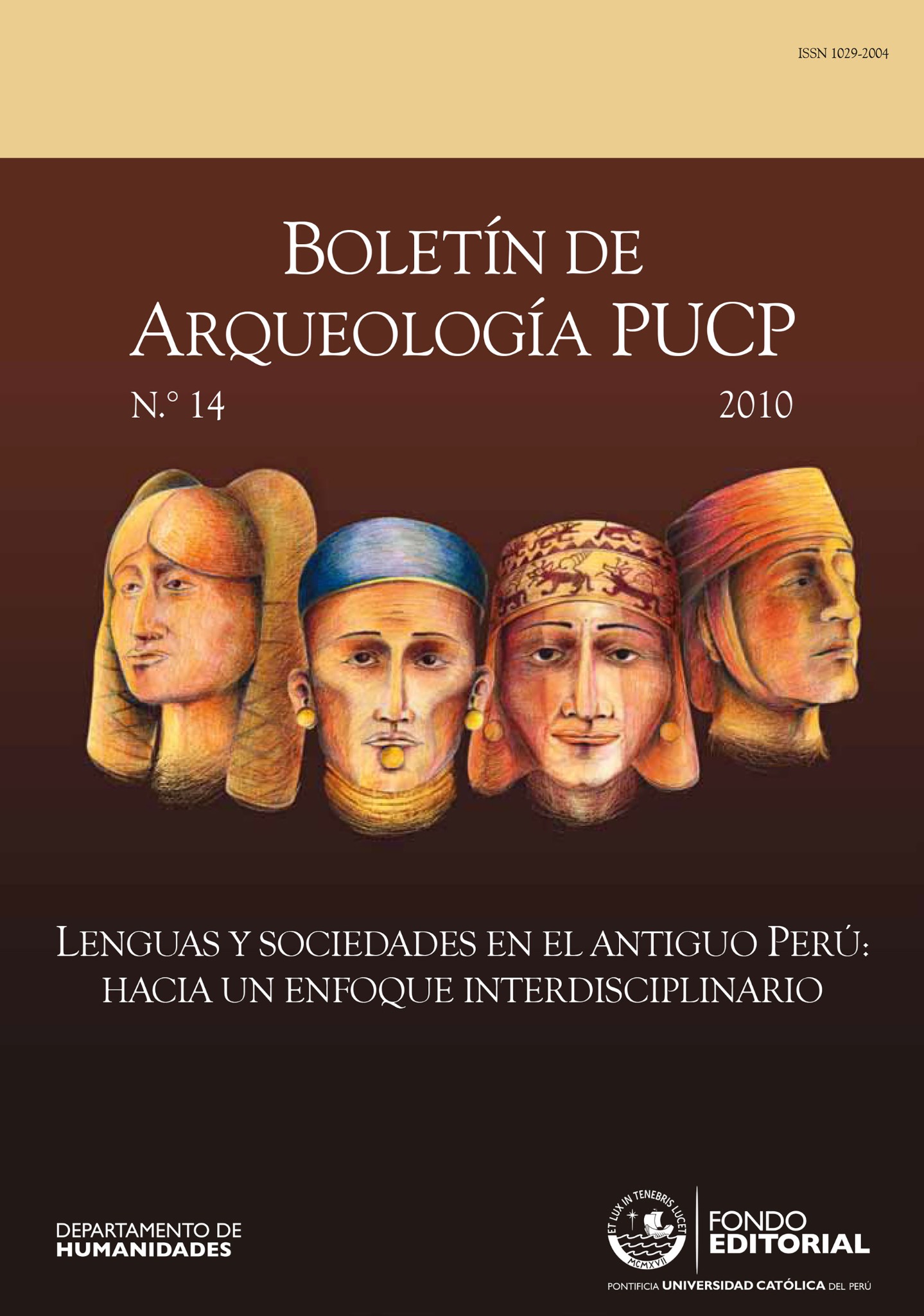 Boletín de Arqueología PUCP 14. Lenguas y sociedadades en el antiguo Perú: hacia un enfoque interdisciplinario